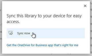 Sync libraries so you can use File Explorer