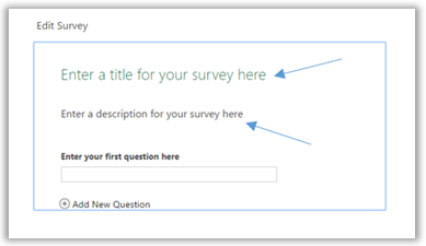 Edit your Excel Survey title