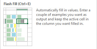 FlashFill In Excel