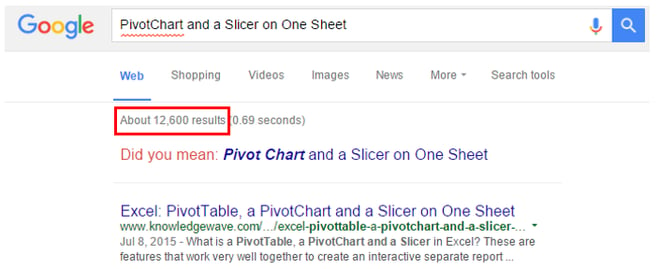 pivotchart and a slicer on one sheet