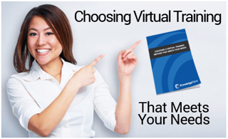photo of woman with Virtual Training eBook