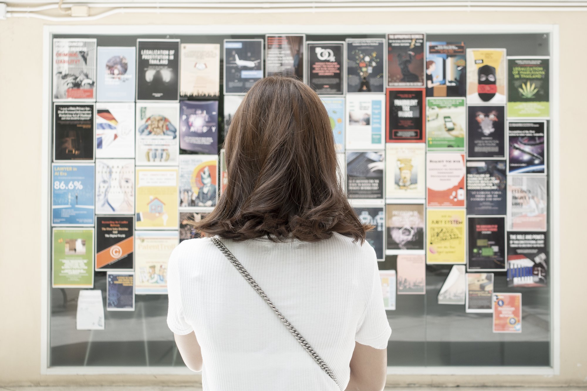 Woman looking at Office 365 Customized Posters