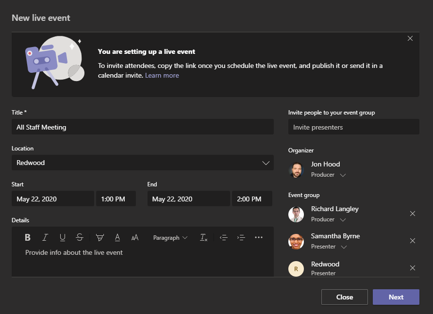 How to Use the Microsoft Teams 'Live Events' Feature