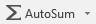 Screenshot of AutoSum button in Excel