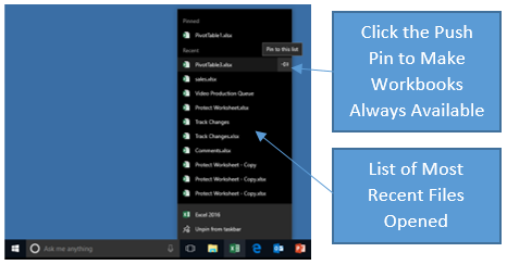 how to pin a document to start menu