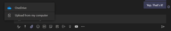 Uploading Files to Teams