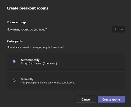 Creating Breakout Rooms