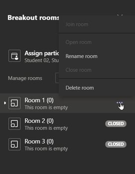 Renaming Breakout Rooms