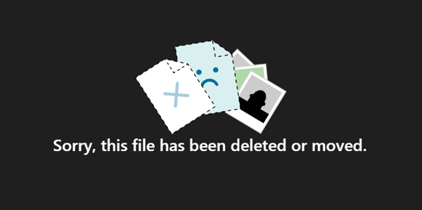 Missing or Deleted File Error Message in Microsoft Teams