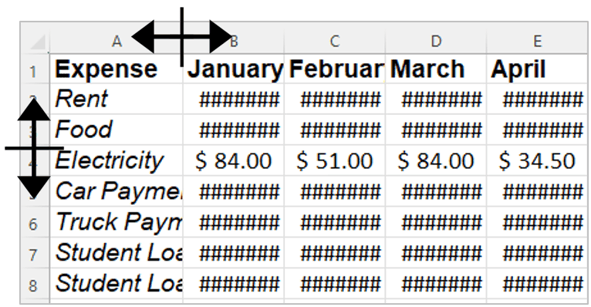 presentation pointer in excel Resize Cursor