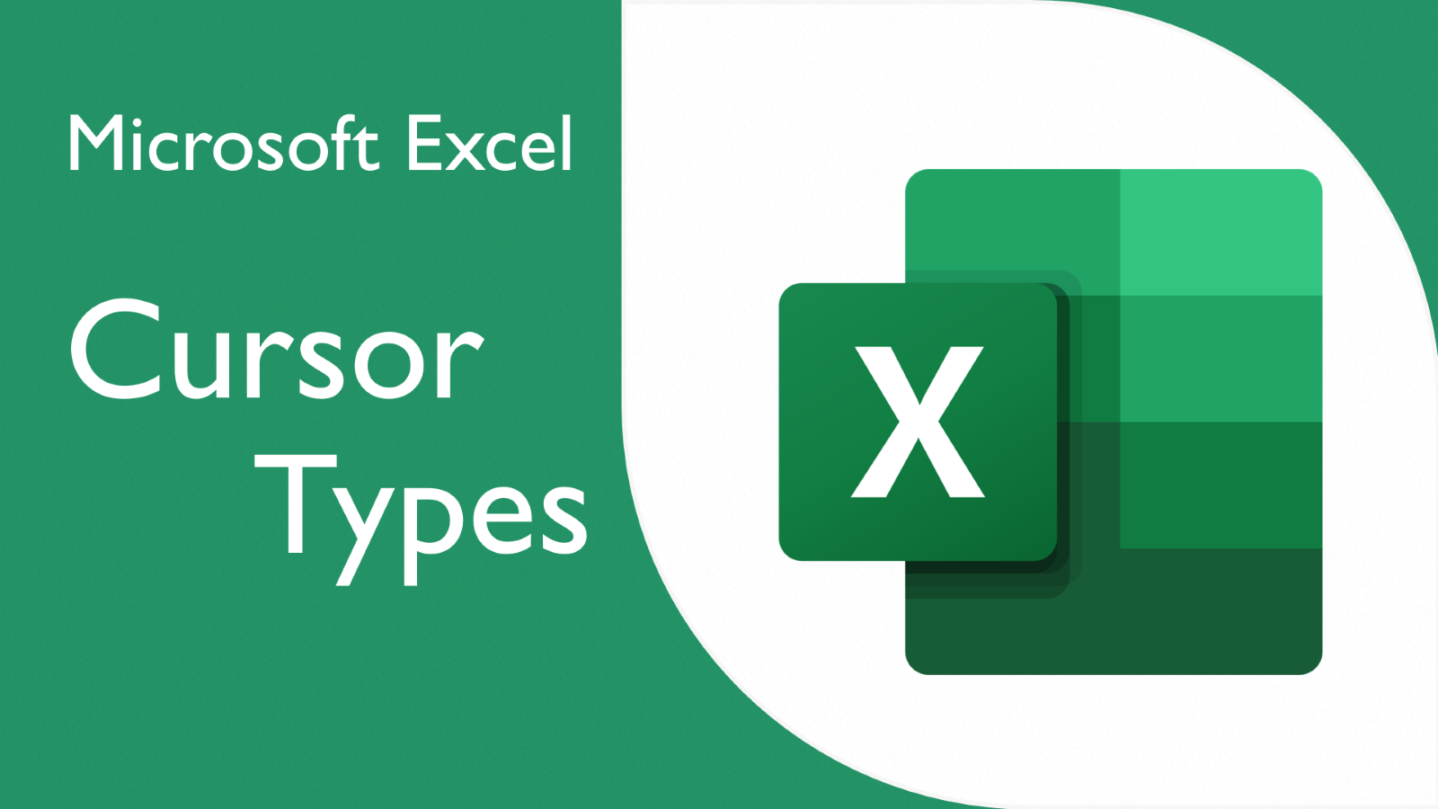 Microsoft Excel Cursor Types Video on KnowledgeWave