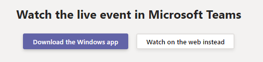 Options for Watching a Live Event