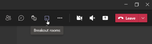 Breakout Rooms button