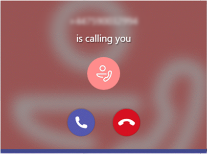 Microsoft 365 Phone System - Someone is calling you