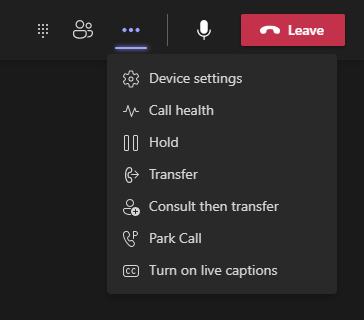 Microsoft 365 Phone System - Call Options