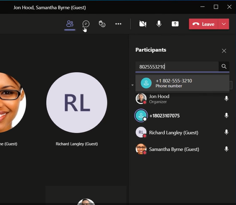 Microsoft 365 Phone System - Adding Participants